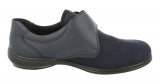 EasyB 10004N Jill Navy Stretch Womens Casual Comfort (EE-4E) Shoes
