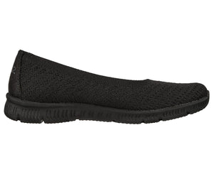 Skechers Womens 100360/BBK Black Eco Friendly Casual Slip On Shoes