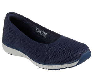 Skechers Womens 100360/NVY Navy Eco Friendly Casual Slip On Shoes