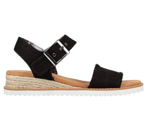 Skechers 113541/BLK Black Womens Casual Comfort Open Toe Slingback Sandals