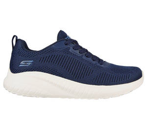 Skechers Bobs Sport Squad Chaos 117209/NVY Navy Womens Casual Comfort Lace Up Trainers