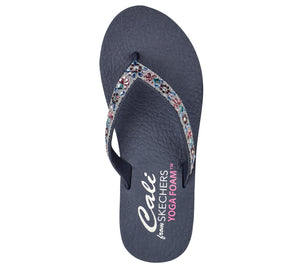 Skechers Meditation- Garden Bliss 119283/NVY Navy Womens Summer Flip Flop Sandals