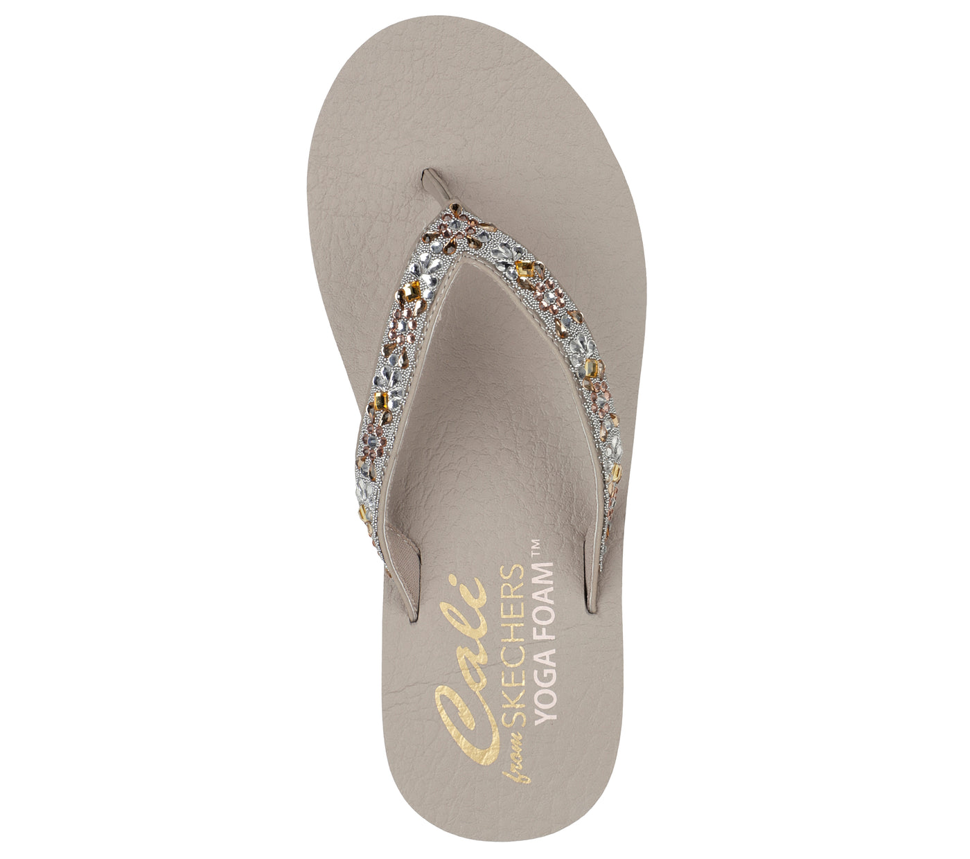 Skechers Meditation- Garden Bliss 119283/TPE Taupe Womens Summer Flip – The  Shoe Centre