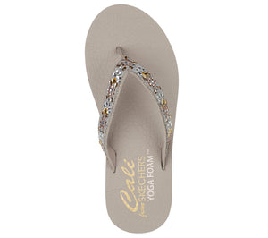 Skechers Meditation- Garden Bliss 119283/TPE Taupe Womens Summer Flip Flop Sandals