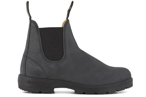 Blundstone 587 Rustic Black Unisex Premium Leather Stylish Chelsea Boots