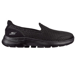 Skechers 124508/BBK Black Go Walk 6 Joy Gratify Womens Casual Comfort Slip On Shoes