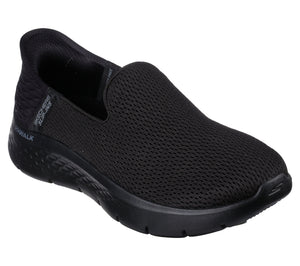 Skechers Slip Ins Go Walk Flex- Relish 124963/BBK Black Womens Casual Comfort Slip On Shoes