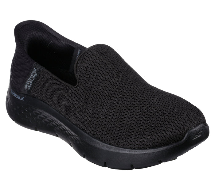 Skechers Slip-Ins 124963/BBK Black Go Walk Flex- Relish Womens Casual Comfort Slip On Shoes