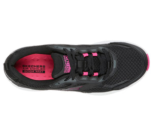 Skechers 128075/BKPK Black Womens Casual Comfort Lace Up Trainers