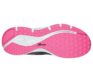 Skechers 128075/BKPK Black Womens Casual Comfort Lace Up Trainers