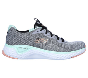 Skechers 13328/GYMT Grey Womens Casual Comfort Lace Up Trainers