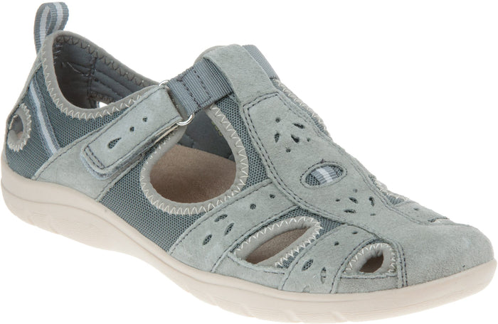 Free Spirit Cleveland Smoke Womens Casual Touch Fastening Suede Shoes