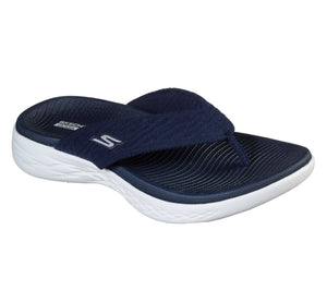 Skechers 140037/NVY Navy Womens Toe Post Casual Comfy Beach Sandals Flip Flops