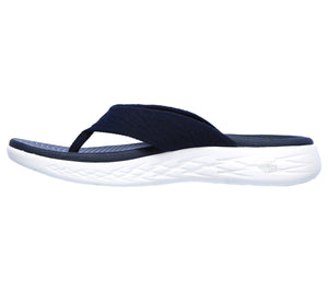 Skechers 140037/NVY Navy Womens Toe Post Casual Comfy Beach Sandals Flip Flops