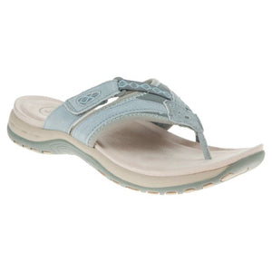 Free Spirit Juliet Smoke Womens Casual Comfort Leather Toe Post Sandals