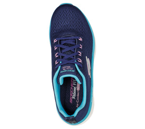 Skechers 149368/NVTQ Navy  Womens Lace Up Comfort Trainer