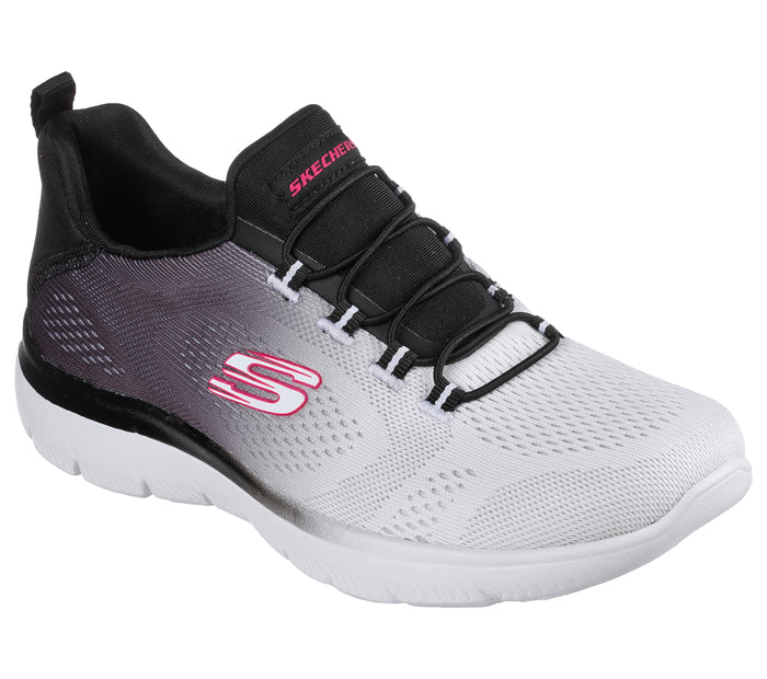 Skechers Summits-Bright Charmer 149536/BKW Black White Womens Comfort Trainer