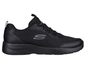 Skechers 149691/BBK Black Womens Casual Comfort Elasticated Laced Trainers