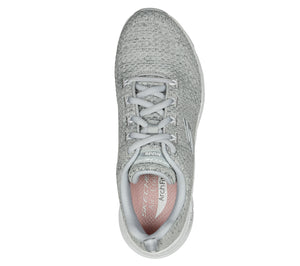 Skechers Arch Fit- Glee for All 149713/LGY Light Grey  Womens Casual Comfort Lace Up Shoes