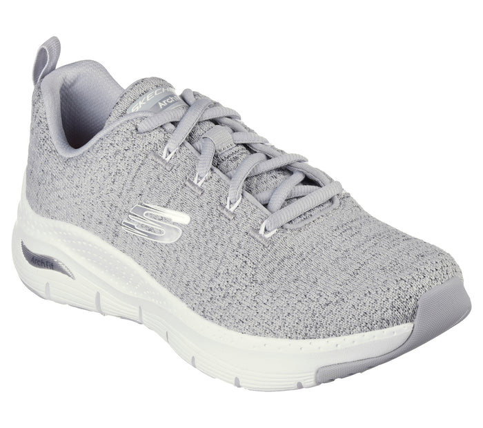 Skechers Arch Fit- Glee for All 149713/LGY Light Grey  Womens Casual Comfort Lace Up Shoes