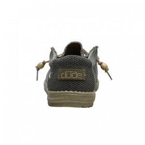 Dude Wally Natural Army Men's Slip On Organic Cotton Canvas Shoes