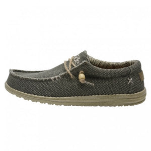 Dude Wally Natural Army Men's Slip On Organic Cotton Canvas Shoes