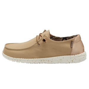 Dude Wendy Nougat Women's Slip On Canvas Relaxed Fit Shoes