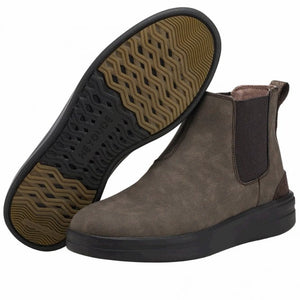 Dude Vic Chocolate Brown Women's Recycled Leather Slip On Boots