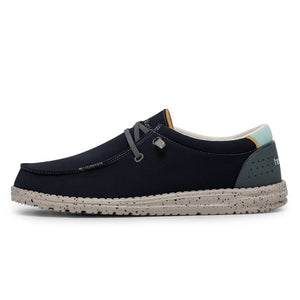 Dude Wally ADV Ocean Blue Casual Comfort Canvas Deck Shoes