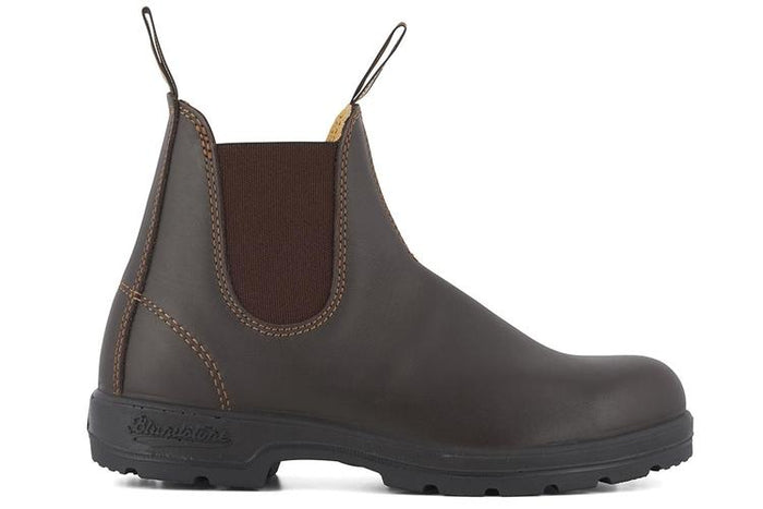 Blundstone 550 Walnut Brown Unisex Premium Leather Stylish Chelsea Boots
