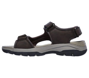 Skechers 204105/CHOC Chocolate Brown Mens Casual Comfort Touch Fastening Open Toe Sandals