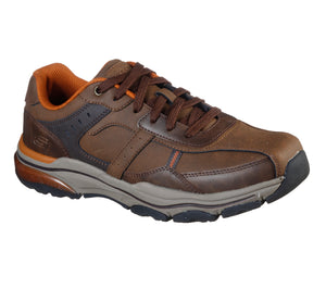 Skechers 204244/CDB Brown Mens Casual Comfort Leather Lace Up Shoes