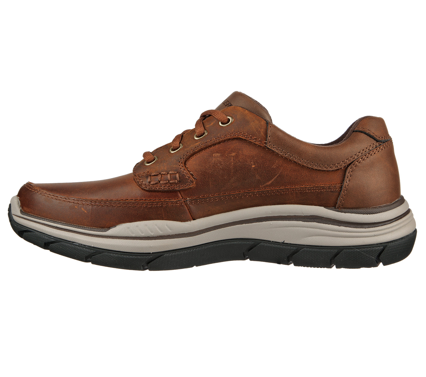 Skechers 204367 CDB Brown Mens Casual Comfort Leather Lace Up