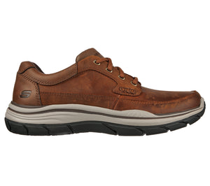 Skechers 204367/CDB Brown Mens Casual Comfort Leather Lace Up Shoes