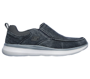 Skechers 210025/BLU Blue Mens Casual Comfort Slip On Shoes