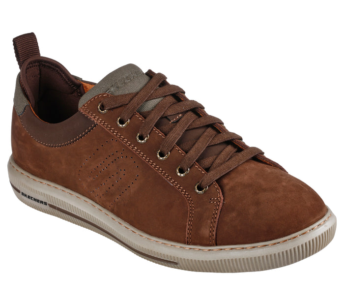 Skechers 210450/CHOC Chocolate Brown Mens Casual Comfort Lace Up Trainer Shoes