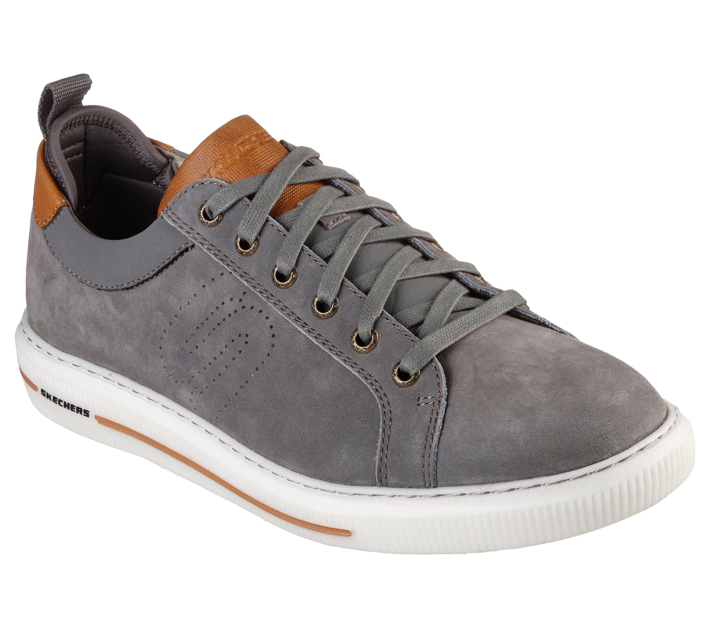 Doorweekt Waakzaam Ultieme Skechers 210450/GRY Grey Mens Casual Comfort Lace Up Trainer Shoes – The  Shoe Centre