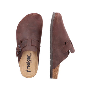 Rieker 22180-25 Brown Men's Casual Slip On Enclosed Sandals