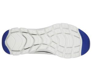Skechers 232225/WBK White Mens Flex Advantage Comfort Lace Up Trainer