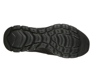 Skechers 232230/BBK Black Mens Casual Comfort Slip On Shoes