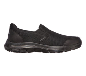 Skechers 232230/BBK Black Mens Casual Comfort Slip On Shoes