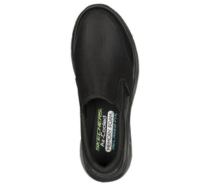 Skechers Relaxed Fit: Equalizer 5.0-Fremont 232515/BBK Black Mens Casual Comfort Slip On Shoes