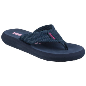 Rocket Dog Sunset Webbing Navy Womens Casual Comfort Toe Post Sandals