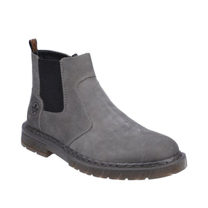 Rieker 31650-45 Granite Grey Mens Casual Comfort Ankle Boots