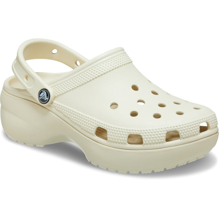 Crocs Classic Platfom Clog Bone Unisex Croslite Casual Slip On Shoes Lightweight Beach