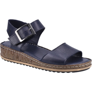 Hush Puppies Ellie Navy Blue Women's Leather Comfort Sandal