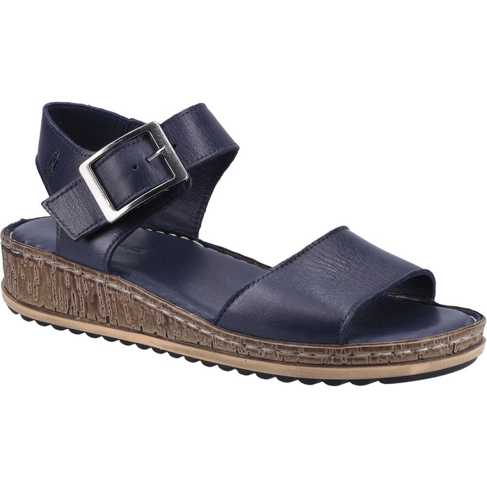 Hush Puppies Ellie Navy Blue Women's Leather Comfort Sandal