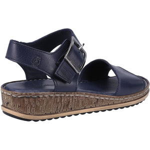 Hush Puppies Ellie Navy Blue Women's Leather Comfort Sandal