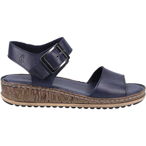 Hush Puppies Ellie Navy Blue Women's Leather Comfort Sandal