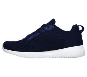 Skechers 32504/NVY Navy BOBS Womens Lace Up Memory Foam Stylish Gym Trainers